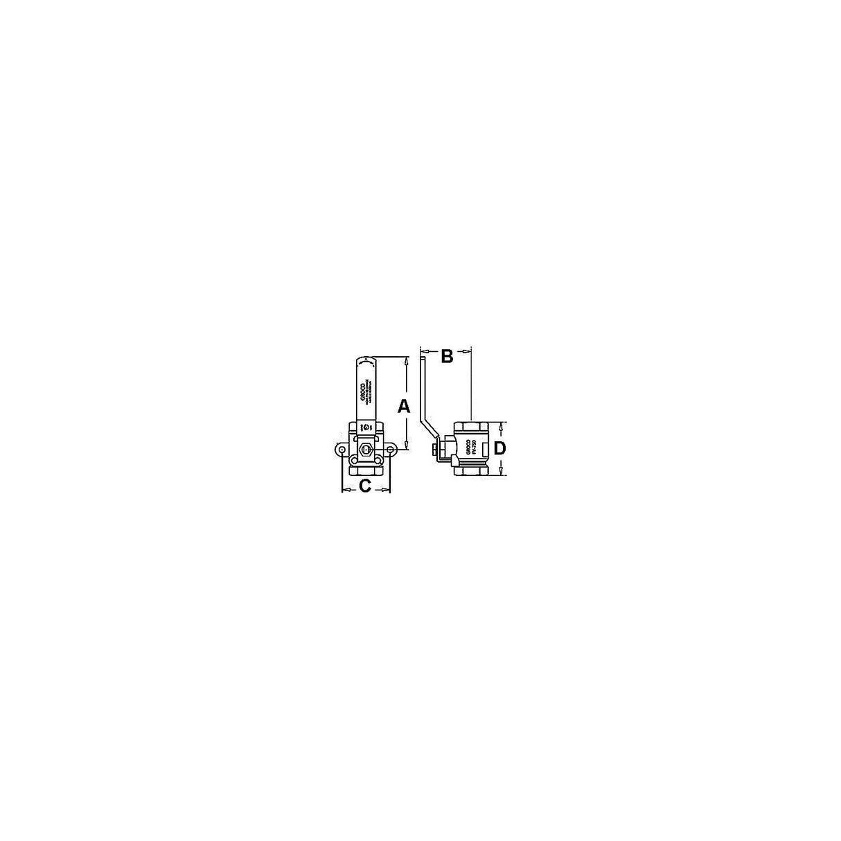 Groco FV Bronze Fuel Valve - FV-500