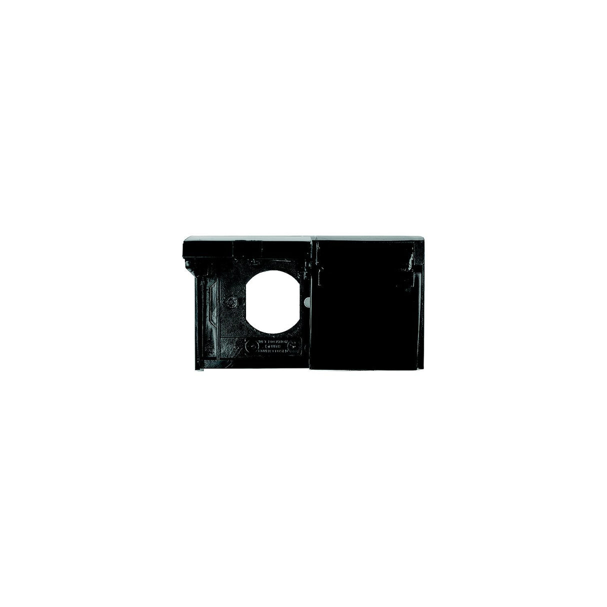 JR Products 0512115 Black Duplex Weatherproof RV Outlet Cover - image 1