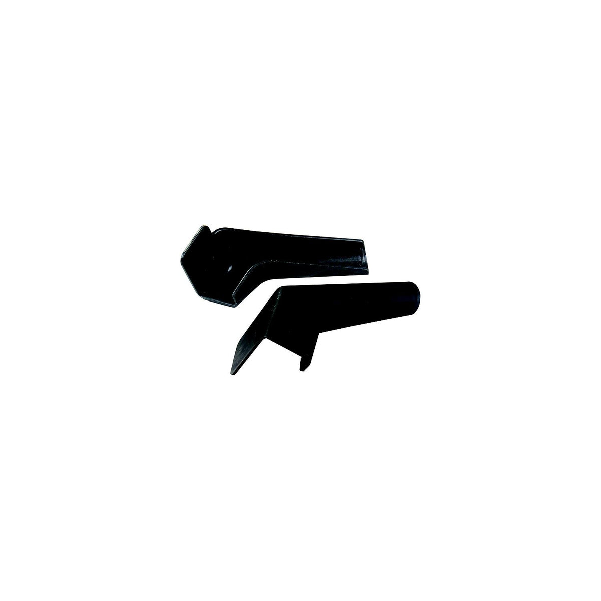 JR Products 655FLEXBKA Flexible Rain Gutter Spouts, Black, pr. - image 1