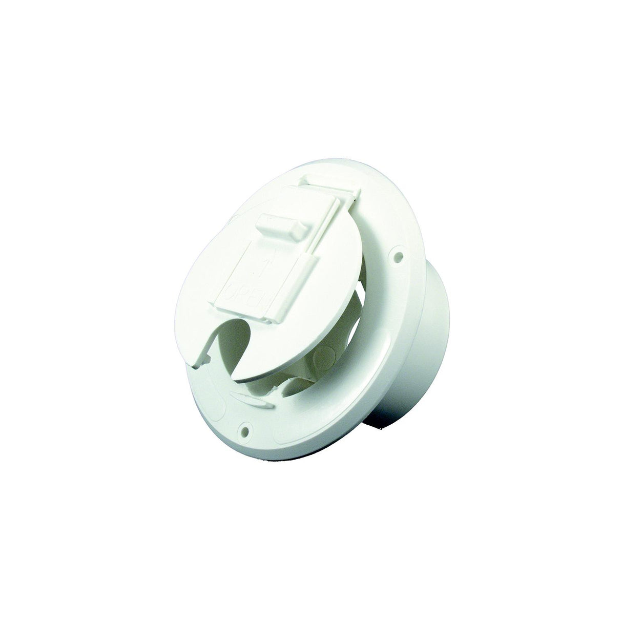 JR Products S2310A Cable Hatch, Round Polar White - image 1