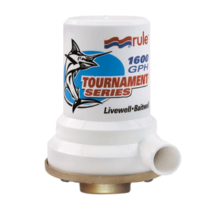 Rule Tournament Series Bronze Base 1600 GPH Livewell Pump - 209B
