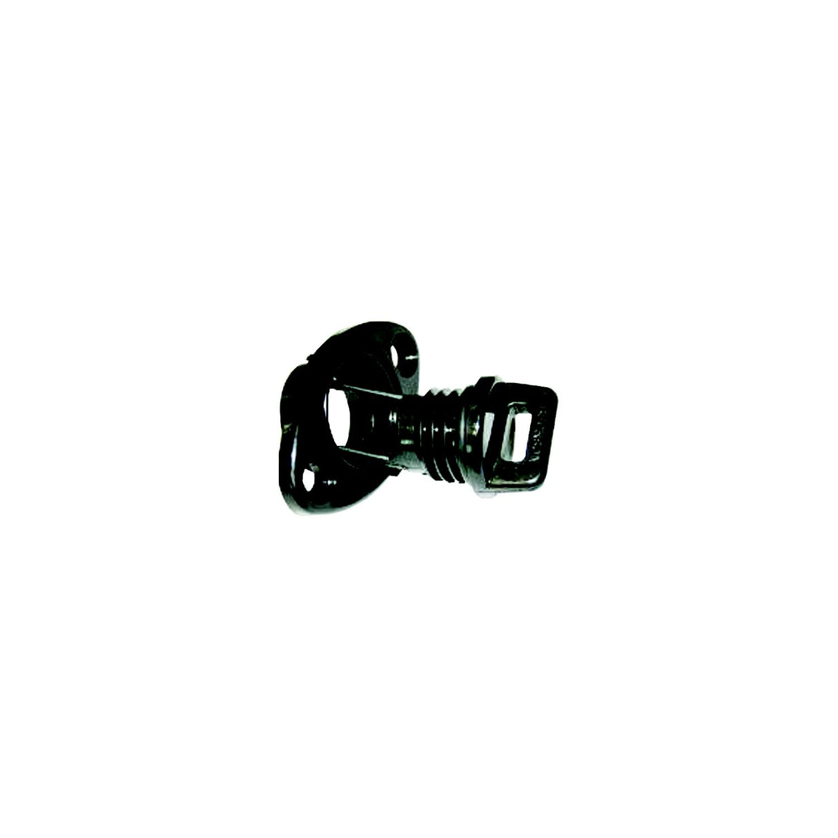 Beckson DP10 Screw Type 1" Drain Plug With Gasket, Black - DP10-B