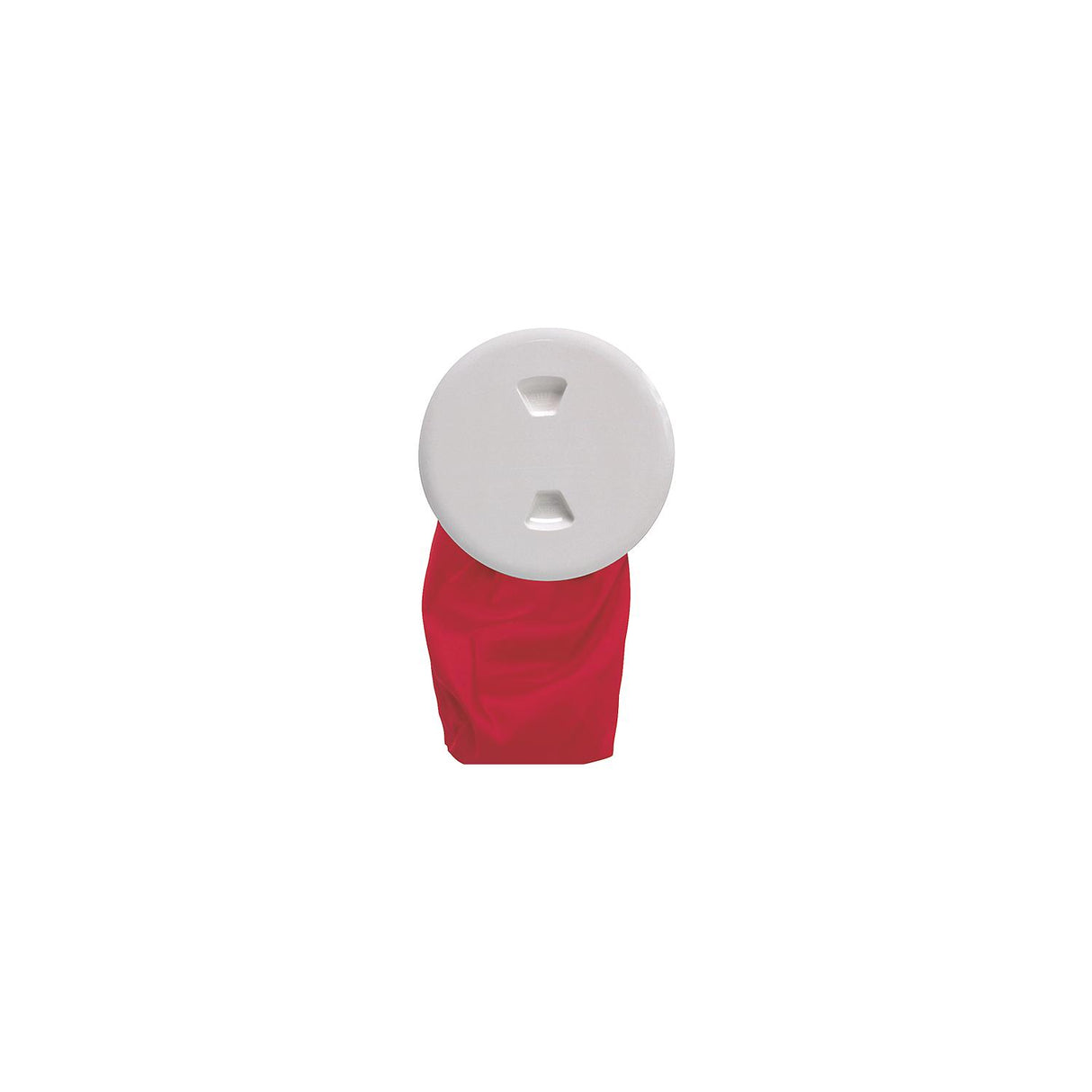 Beckson 6" ID Stow-Away Screw-Out Deck Plate With 12" Storage Bag, White - DP60-BW