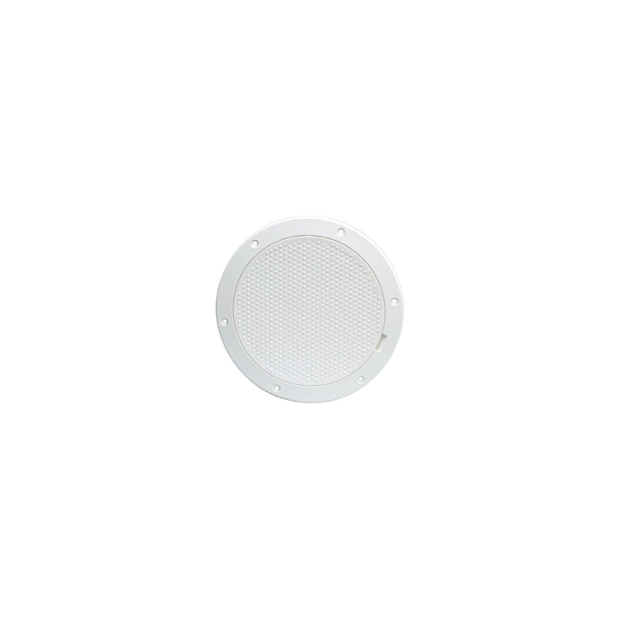 Beckson Pry-Out Deck Plate With Standard Trim Ring, Dimple Center - DP63-W