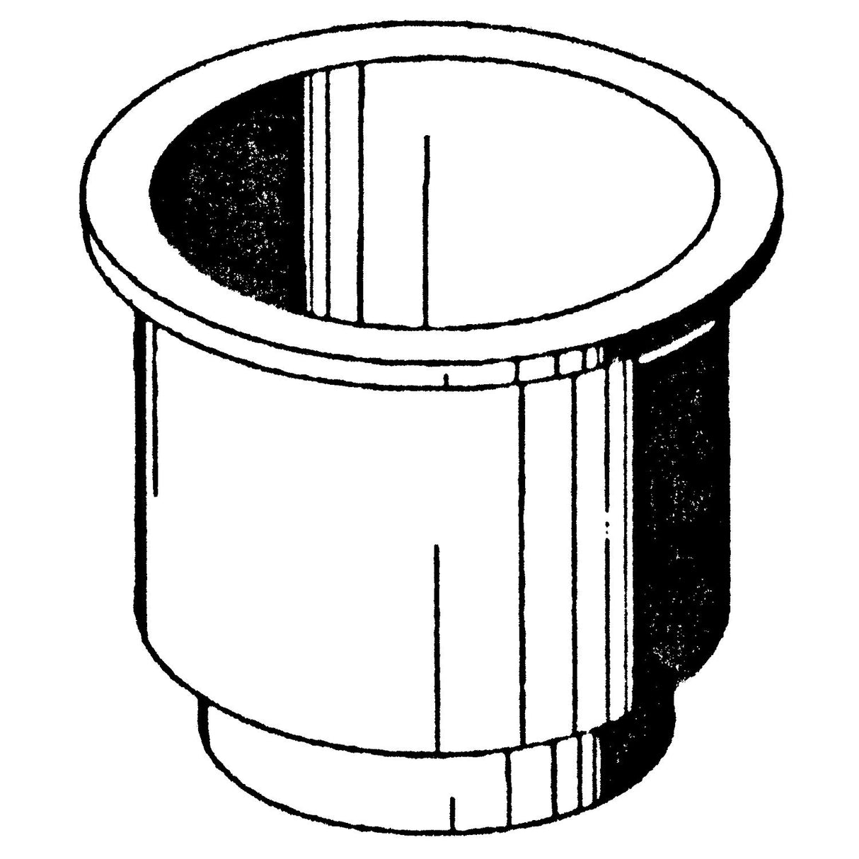 Beckson GH43 Recessed Rigid Super Size Drink Holder - GH43N1