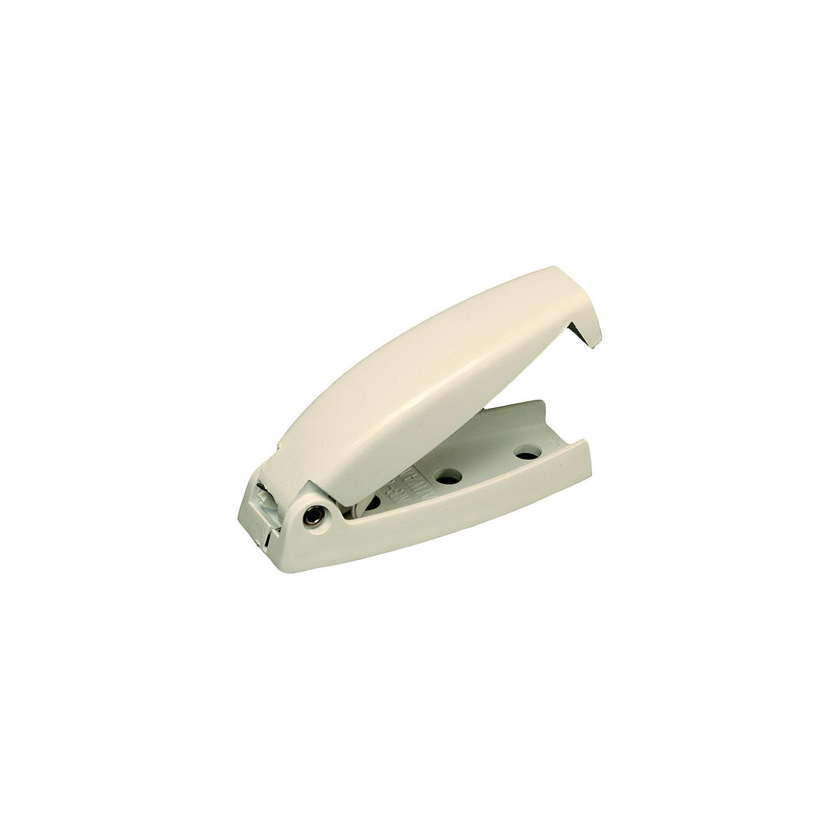 RV Designer Baggage Door Catch - Col White - Rounded - E209 - image 1