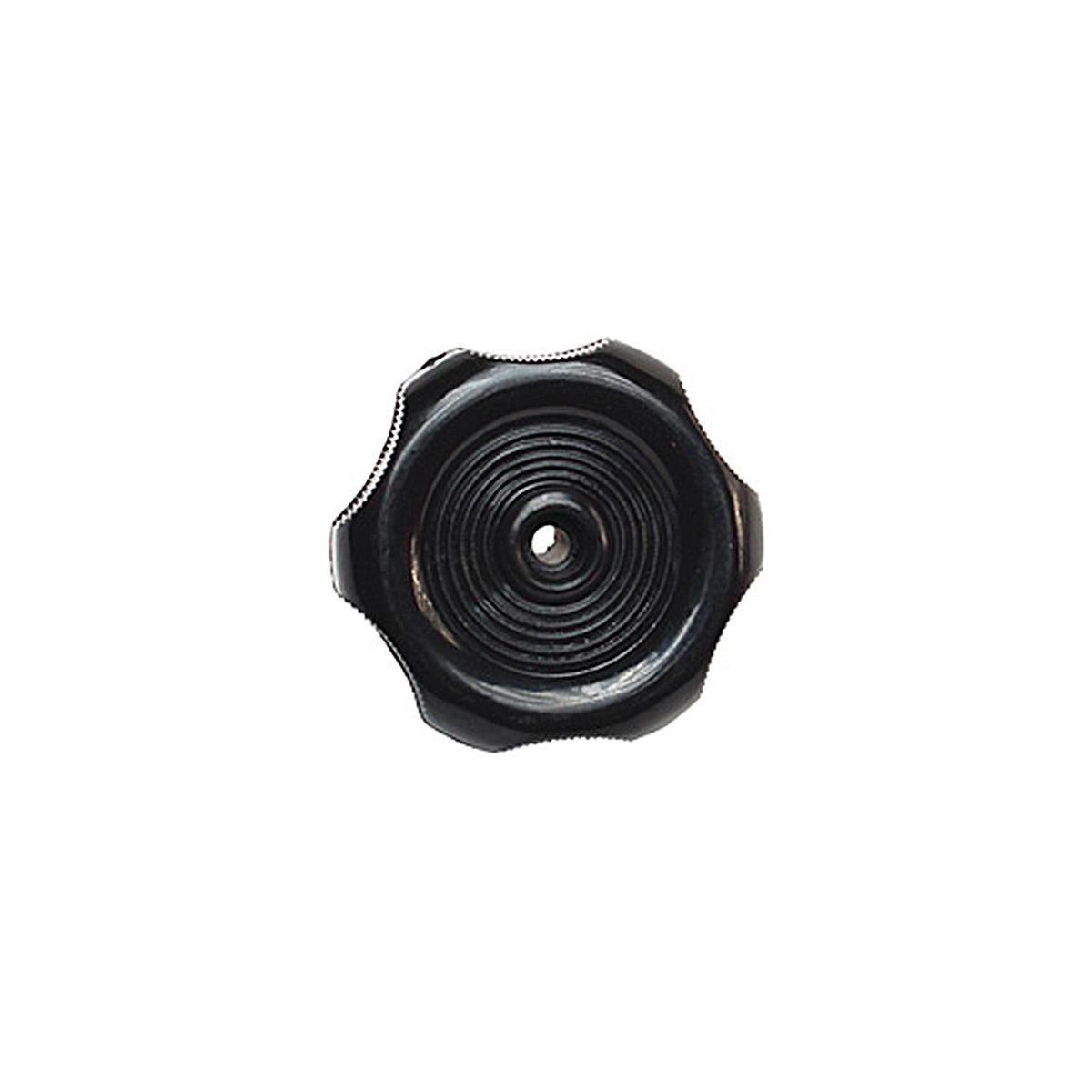 RV Designer Window Knob - Black - 1" shaft - H713 - image 1