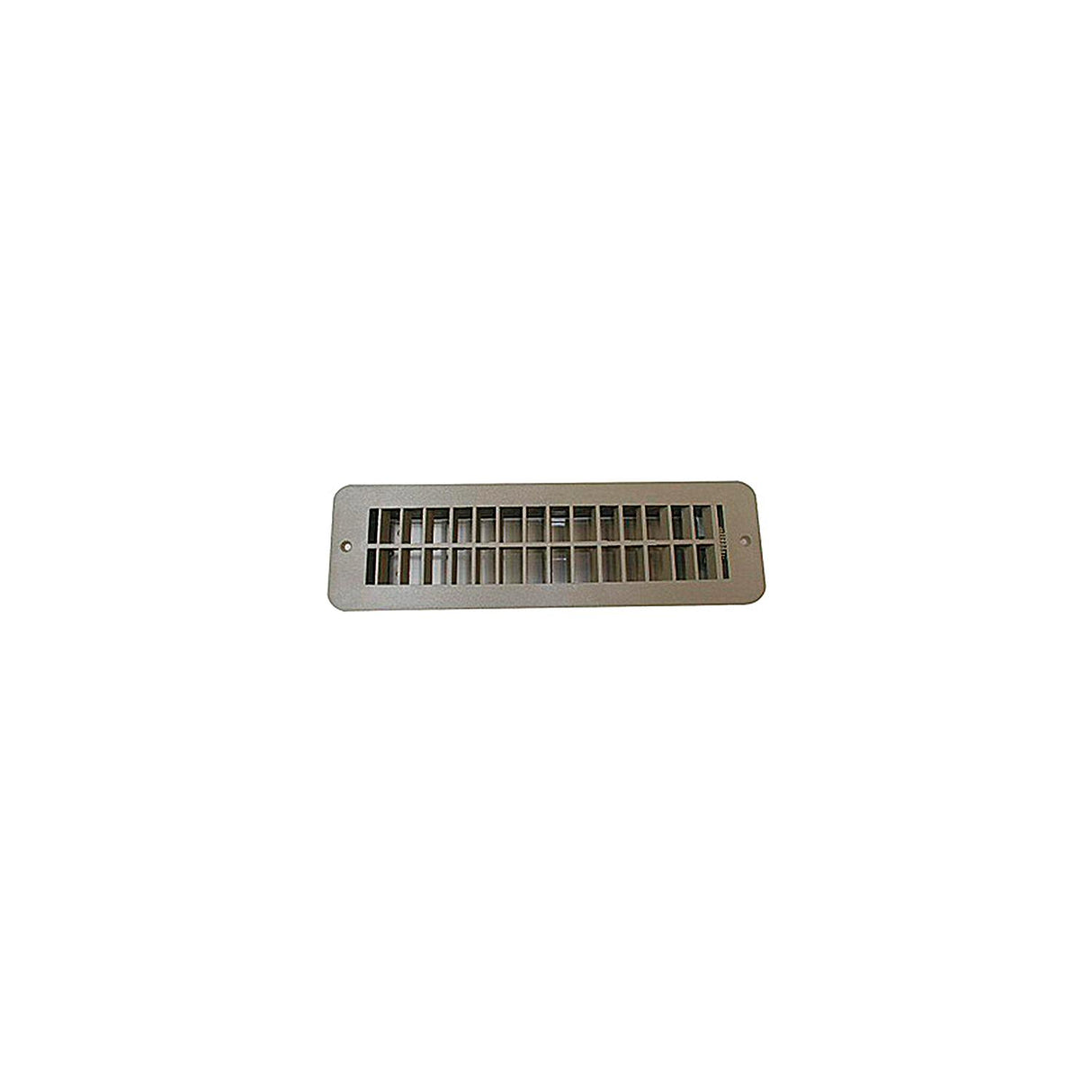 RV Designer Floor Register with damper - Tan - OD 12" x 3 1/2" , Cut Out 10" x 2 3/8" - H860