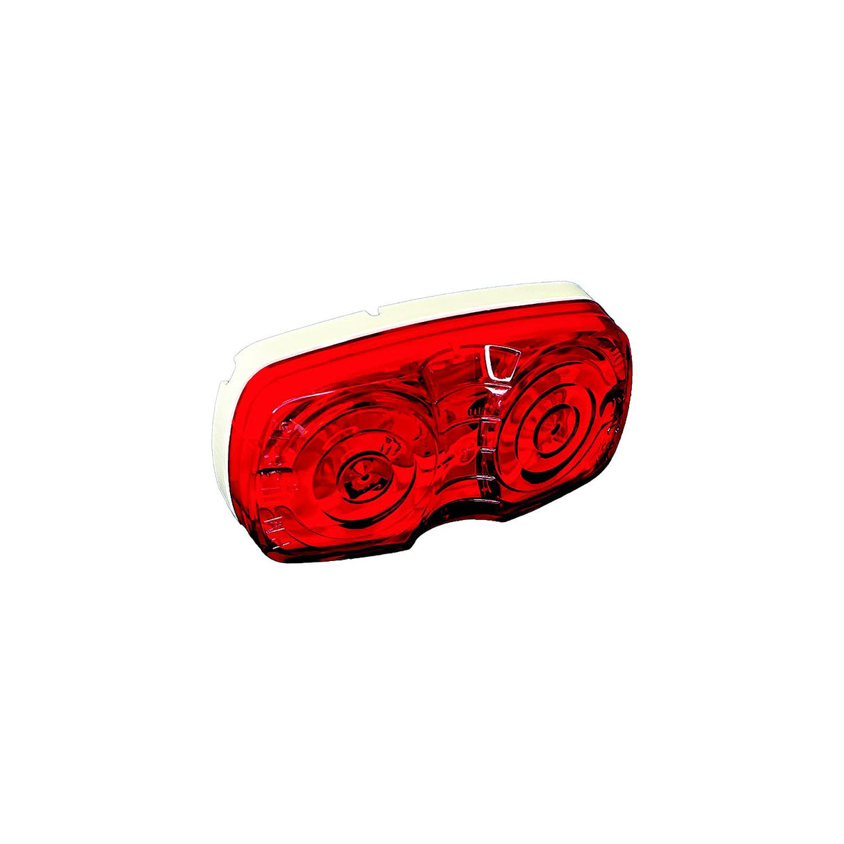 RV Designer L913 Double Bulls Eye LED Marker Light, Red, 4" X 2" - image 2