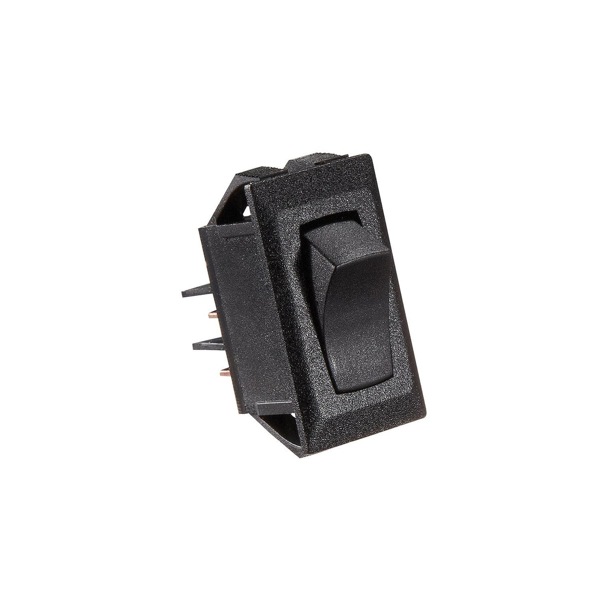 RV Designer Black Rocker Switch, 10 A, On/Off - SPST - Cut-Out .550" x 1.125" - S261 - image 1