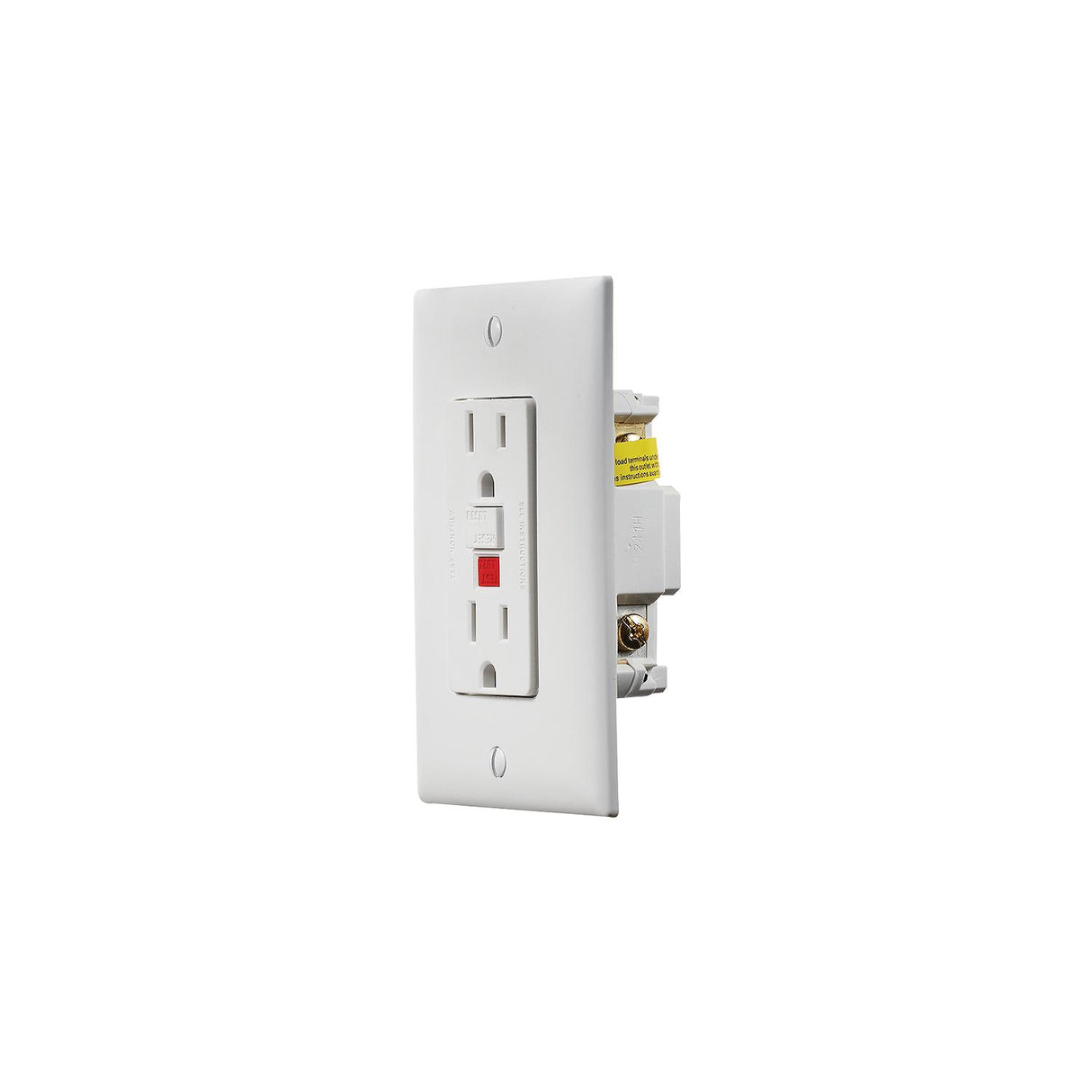 RV Designer White Dual GFCI Outlet w/Cover-Plate - S801 - image 1