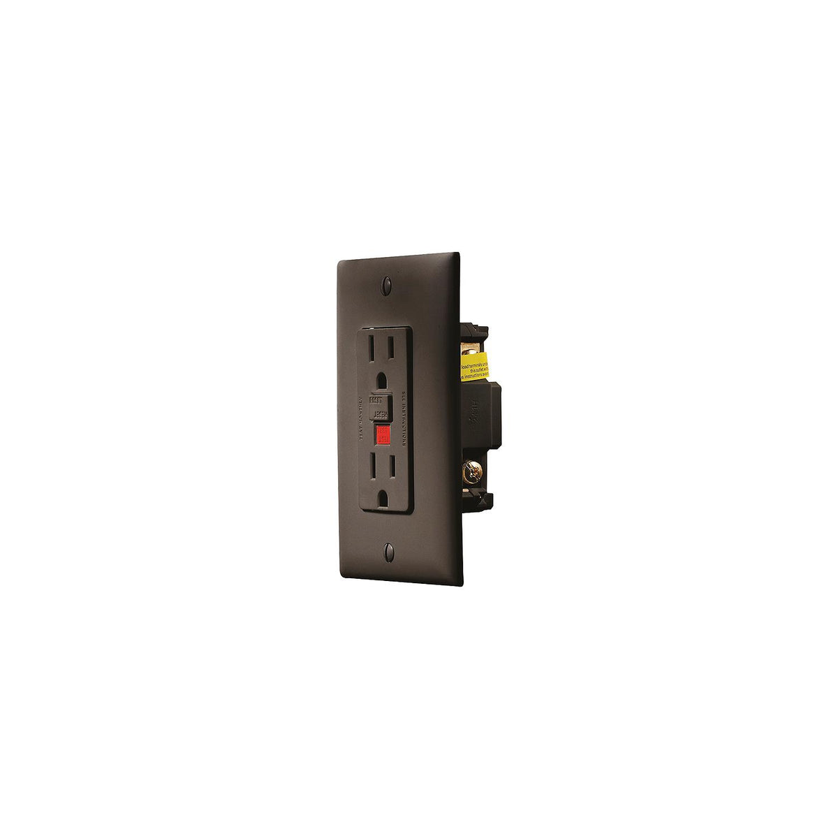 RV Designer Black Dual GFCI Outlet w/Cover-Plate - S807 - image 1