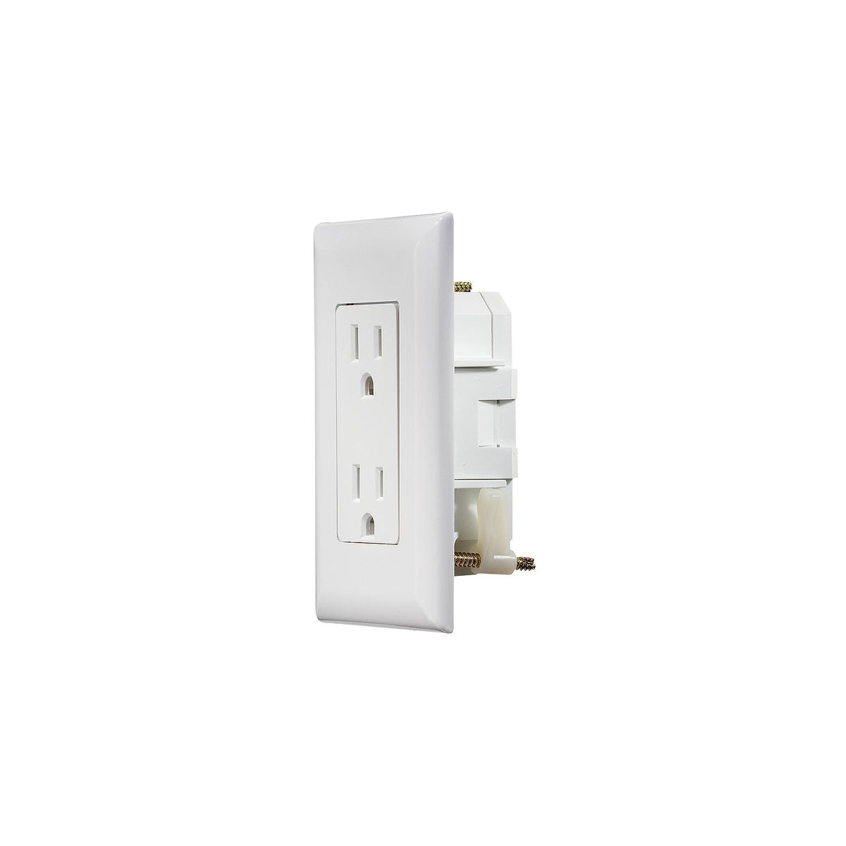 RV Designer "Self Contained" White Dual Outlet w/Cover-Plate - S811 - image 2