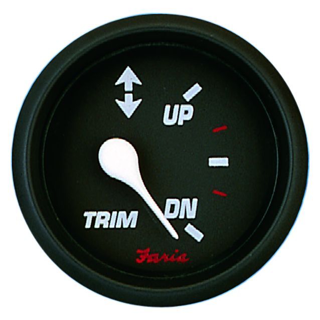 Faria Professional Red Gauges - Trim Gauge (J/E and Suzuki Outboard) - 14609 - image 1