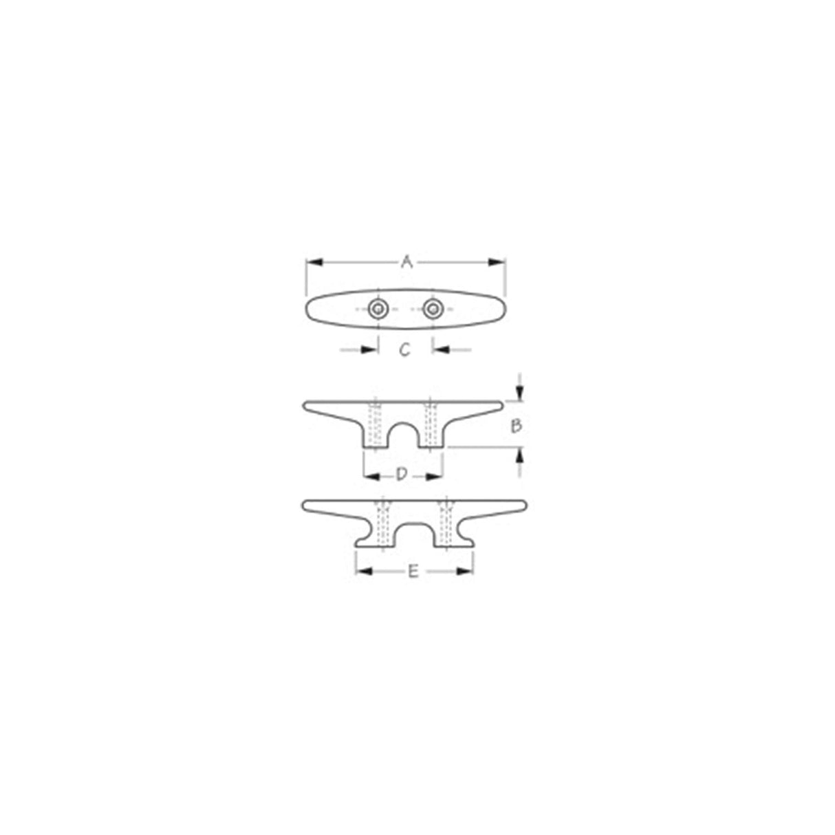 Sea-Dog Line SeaDog 0433801 Heavy Duty Nylon Cleat, Black - 043380-1 - official Sea-Dog Line product image 3