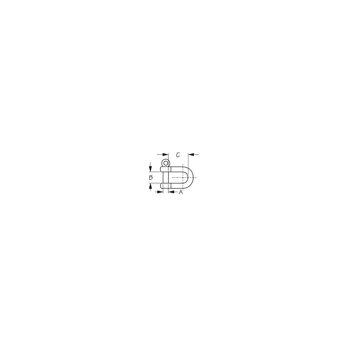 Sea-Dog Line 3/16" Stainless Steel Bow Shackle, Carded - 147004-1 - official Sea-Dog Line product image 3