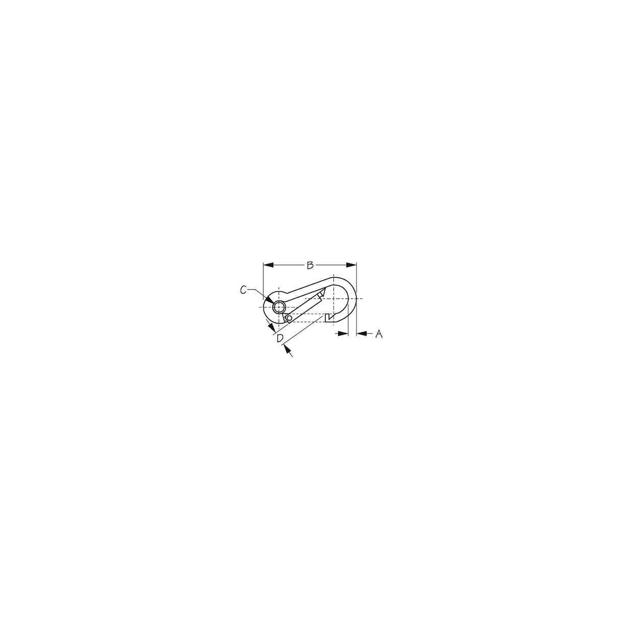 Sea-Dog Line Snap Hook-SS w/Eye 1/4 X 2-3/8 - 151565-1 - official Sea-Dog Line product image 3