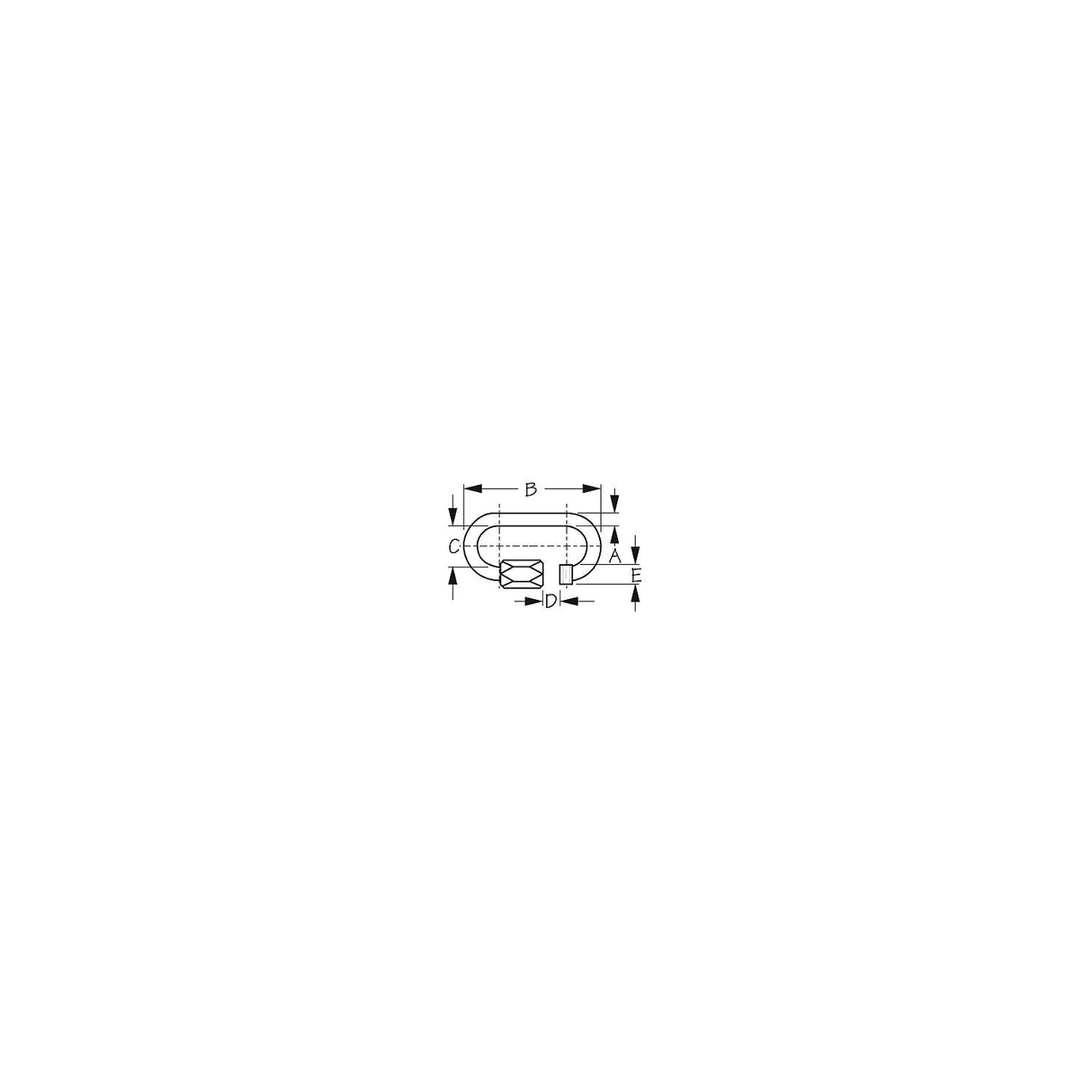 Sea-Dog Line Sea-Dog 1537061 Quick Link, Stainless, 1/4" X 2-1/4" - 153706-1 - official Sea-Dog Line product image 3