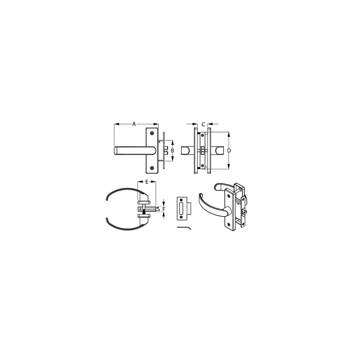 Sea-Dog Line Seadog 2216101 Door Handle Latch - 2216101 - official Sea-Dog Line product image 3
