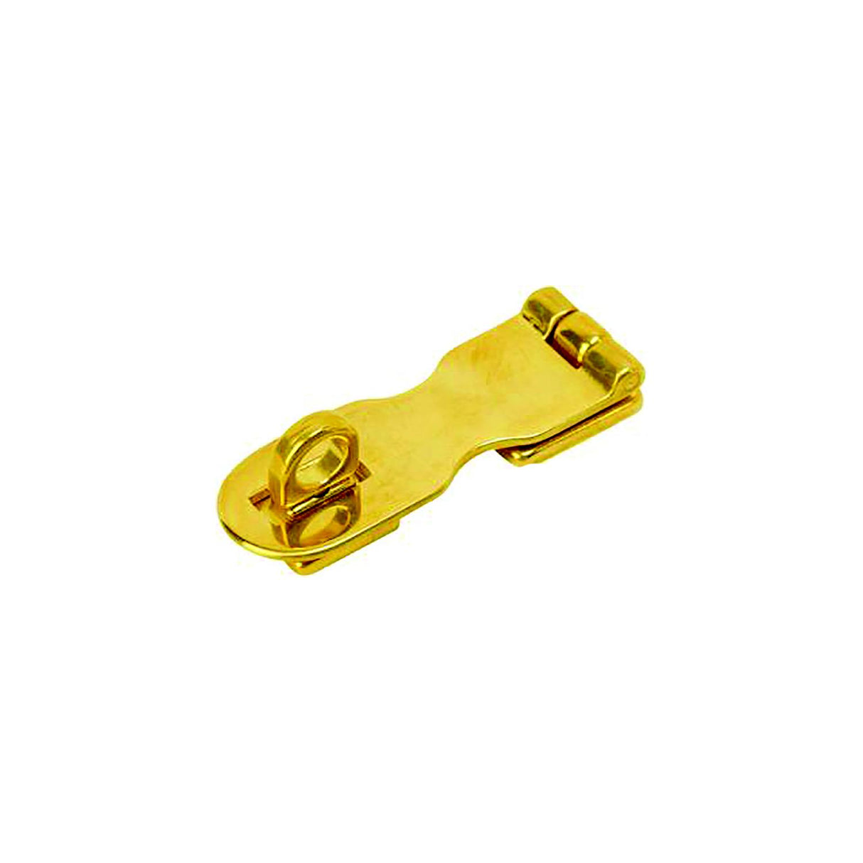 Sea-Dog Line Sea-Dog 222121 Safety Hasp, , A:3", B:2-5/16", C:1", D: 3/4", E: 3/8", #6 FH, Brass - 222121