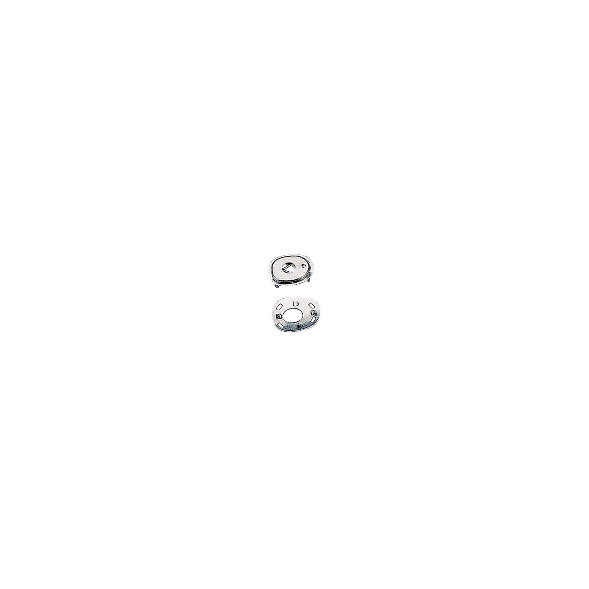 Sea-Dog Line SeaDog 2991011 Canvas Socket & Back Plate, Nickel Plated Brass, 3 Sets - image 1