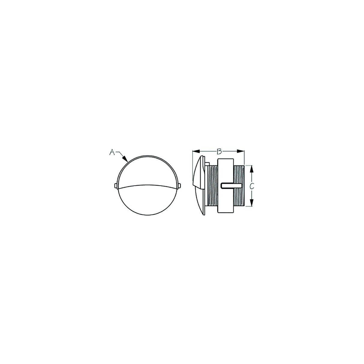 Sea-Dog Line SeaDog 401270 LED Flush Mount Round Courtesy Light with Stainless Cover | White Finish - 401270-1