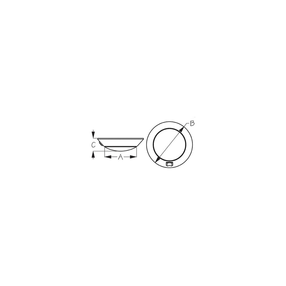 Sea-Dog Line SeaDog Plastic LED 12V Dome Light with On / Off Switch | #8 Fastener - 401727-1 - official Sea-Dog Line product image 3
