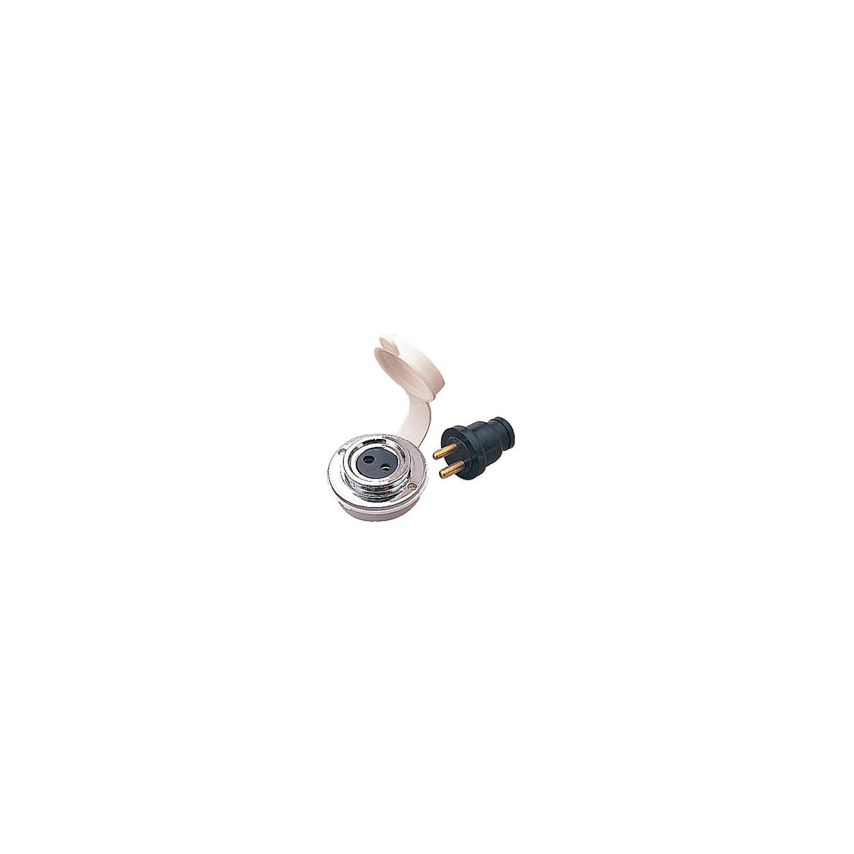 Sea-Dog Line SeaDog 4261421 Chrome Brass Polarized Cable Outlet & Plug - 426142-1 - official Sea-Dog Line product image 3