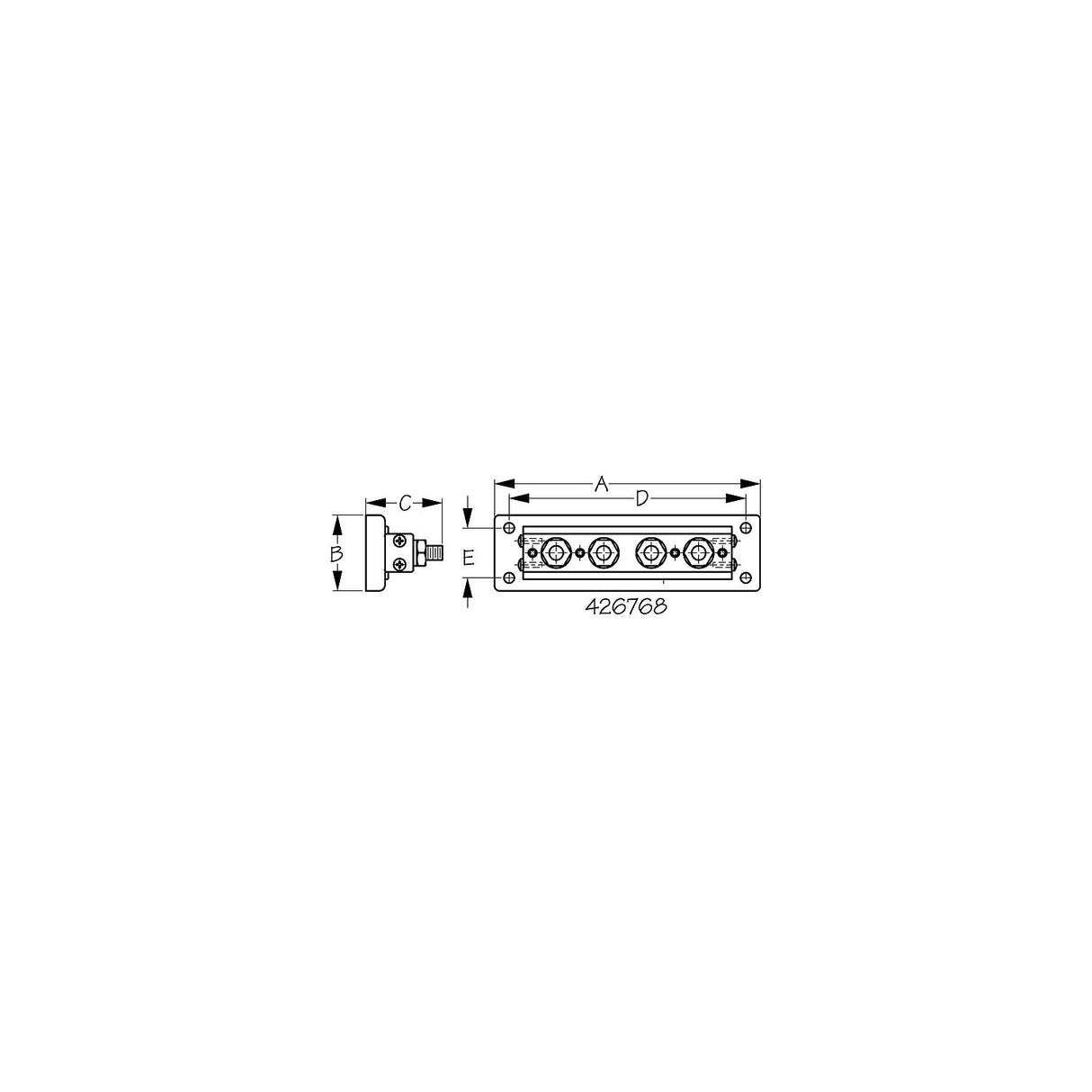 Sea-Dog Line Seadog Buss Bar Stud Terminal, 100A - 426718-1