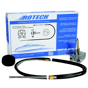 Uflex USA UFlex Rotech 14' Rotary Steering Package - Cable, Bezel, Helm - ROTECH14FC