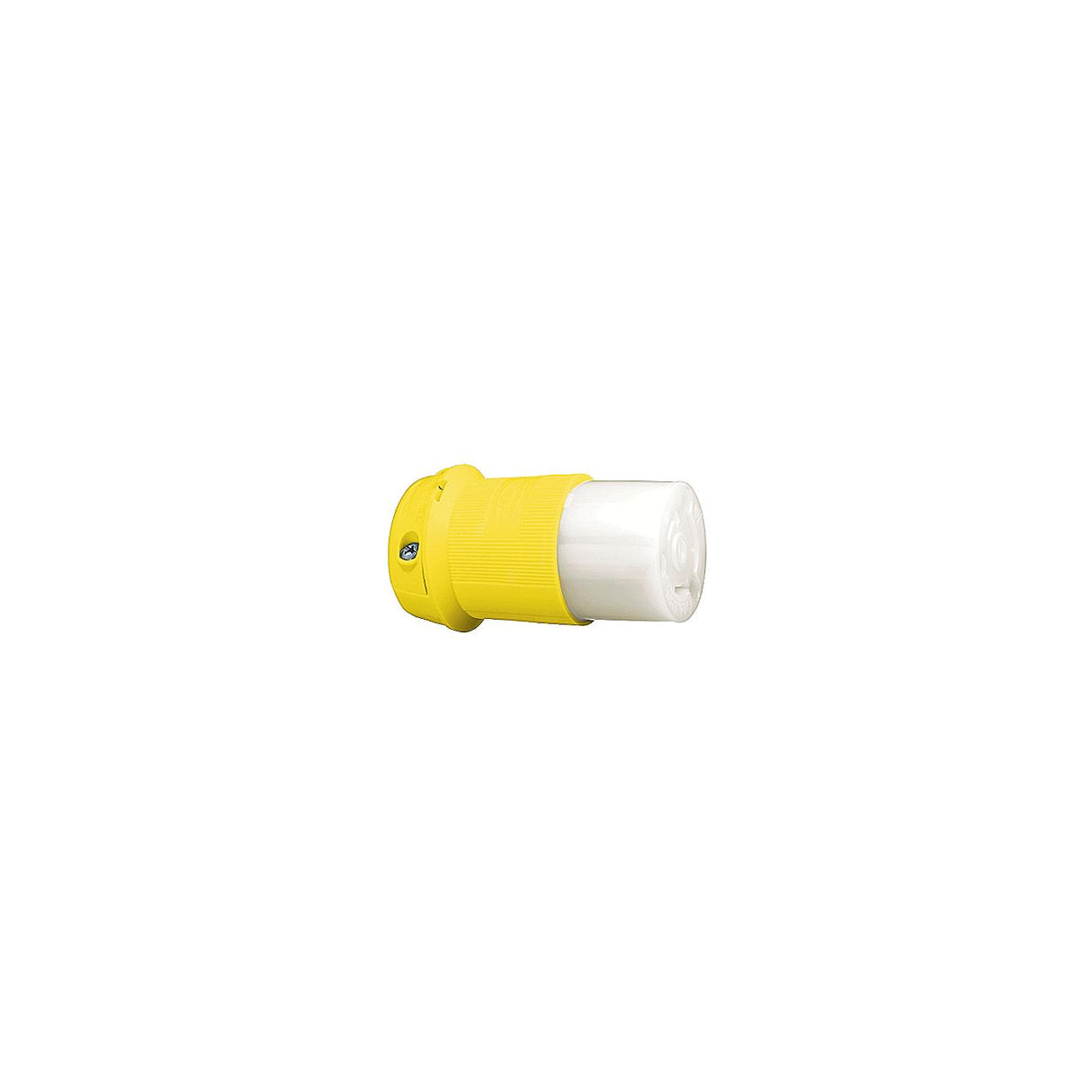 Hubbell HBL26CM13 Yellow 30A 125V Twist Lock Connector Body - HBL26CM13