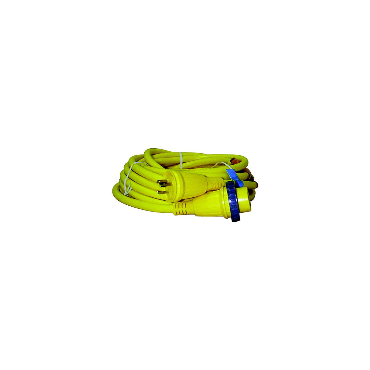 Brass Fittings Hubbell HBL61CM03, Yellow 30A 125V Pre Wired Shore Power Cable Set, 25'L - image 1