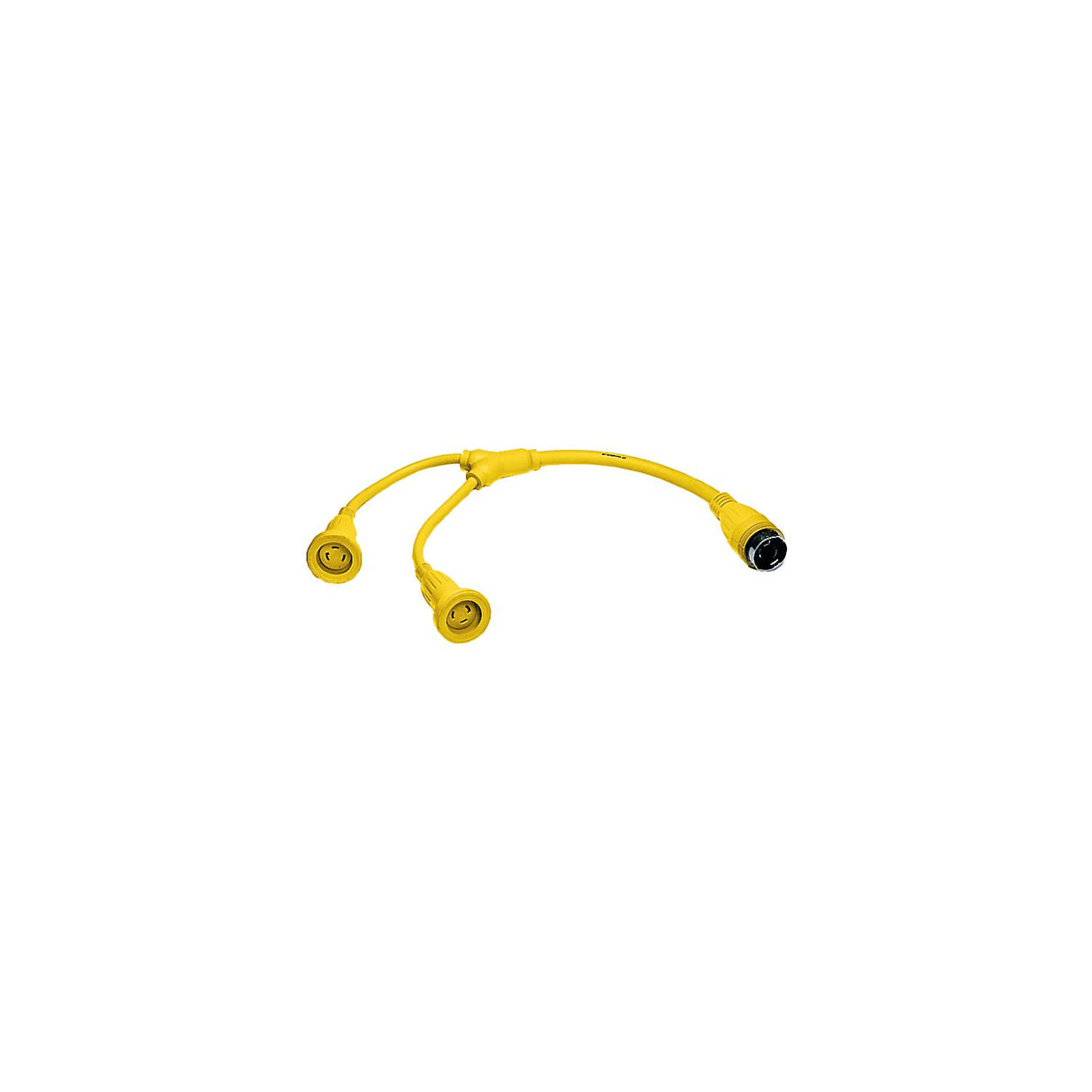 Hubbell Yellow "Y" Female to Male Adapter - HBL64CM57
