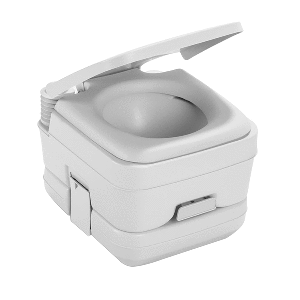 Dometic™ 964 MSD Portable Toilet w/Mounting Brackets - 2.5 Gallon - Platinum - 311196406