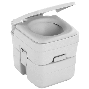 Dometic™ 965 MSD Portable Toilet w/Mounting Brackets - 5 Gallon - Platinum - 311196506