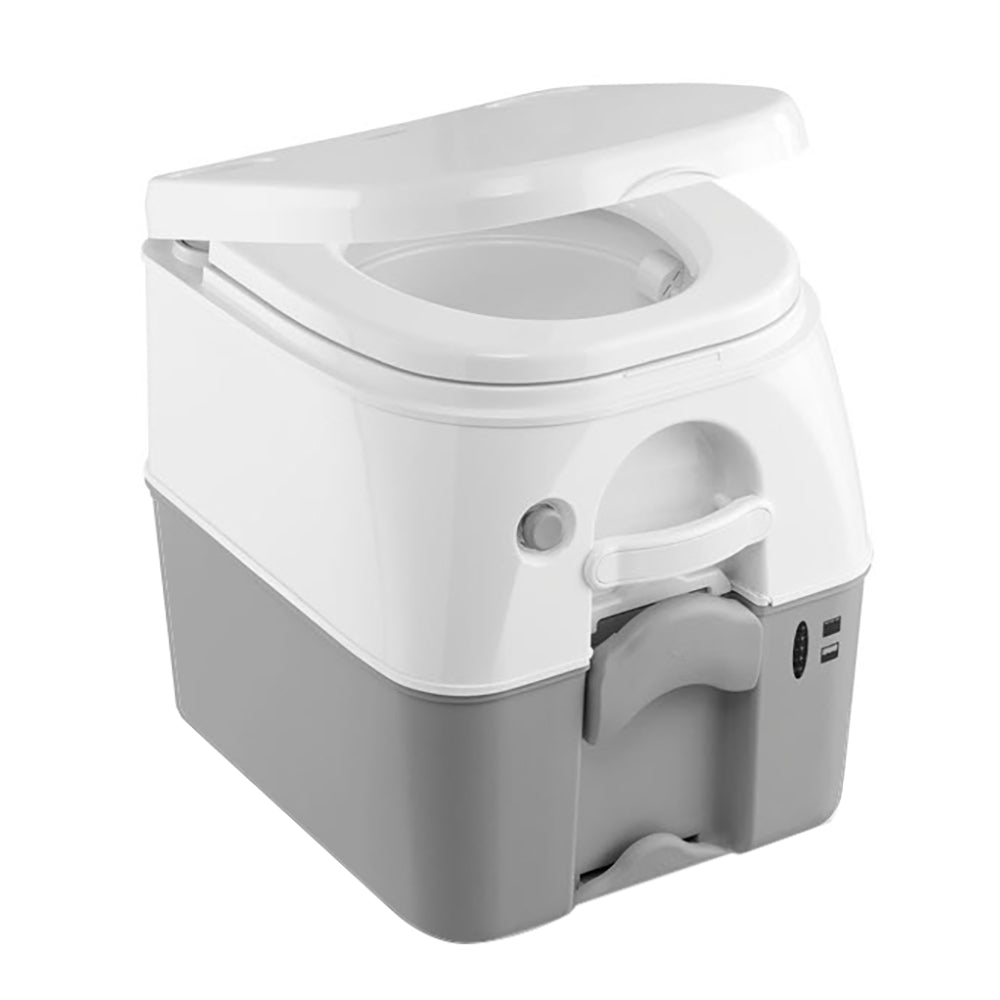 Dometic™ 975 Portable Toilet w/Mounting Brackets - 5 Gallon - Grey - 301097506