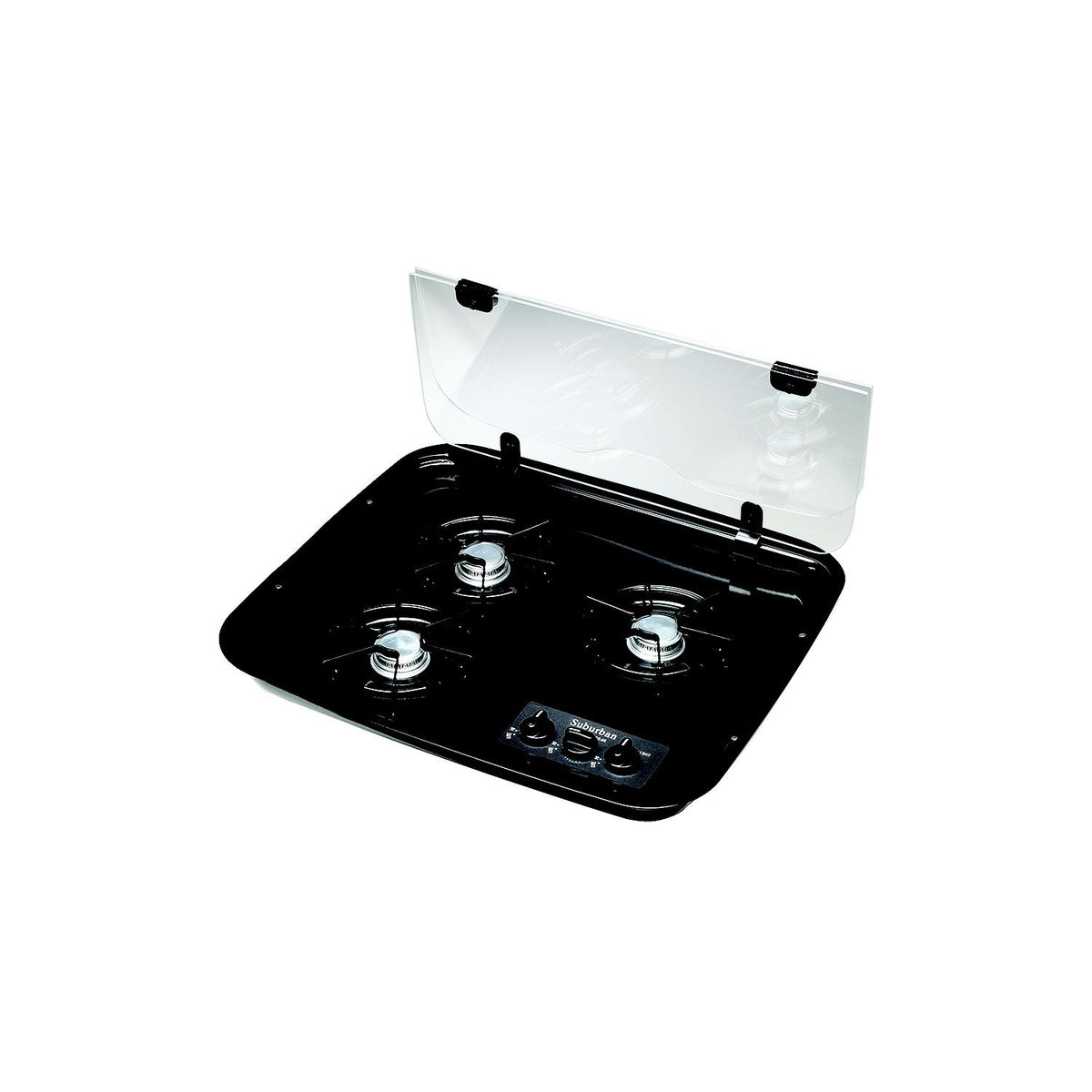 Suburban Mfg Suburban 2990A Flush Mount Glass Cover, 3-Burner Drop-In, Clear - image 1
