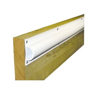Dock Edge Standard "D" PVC Profile 16ft Roll - White - DE1190F