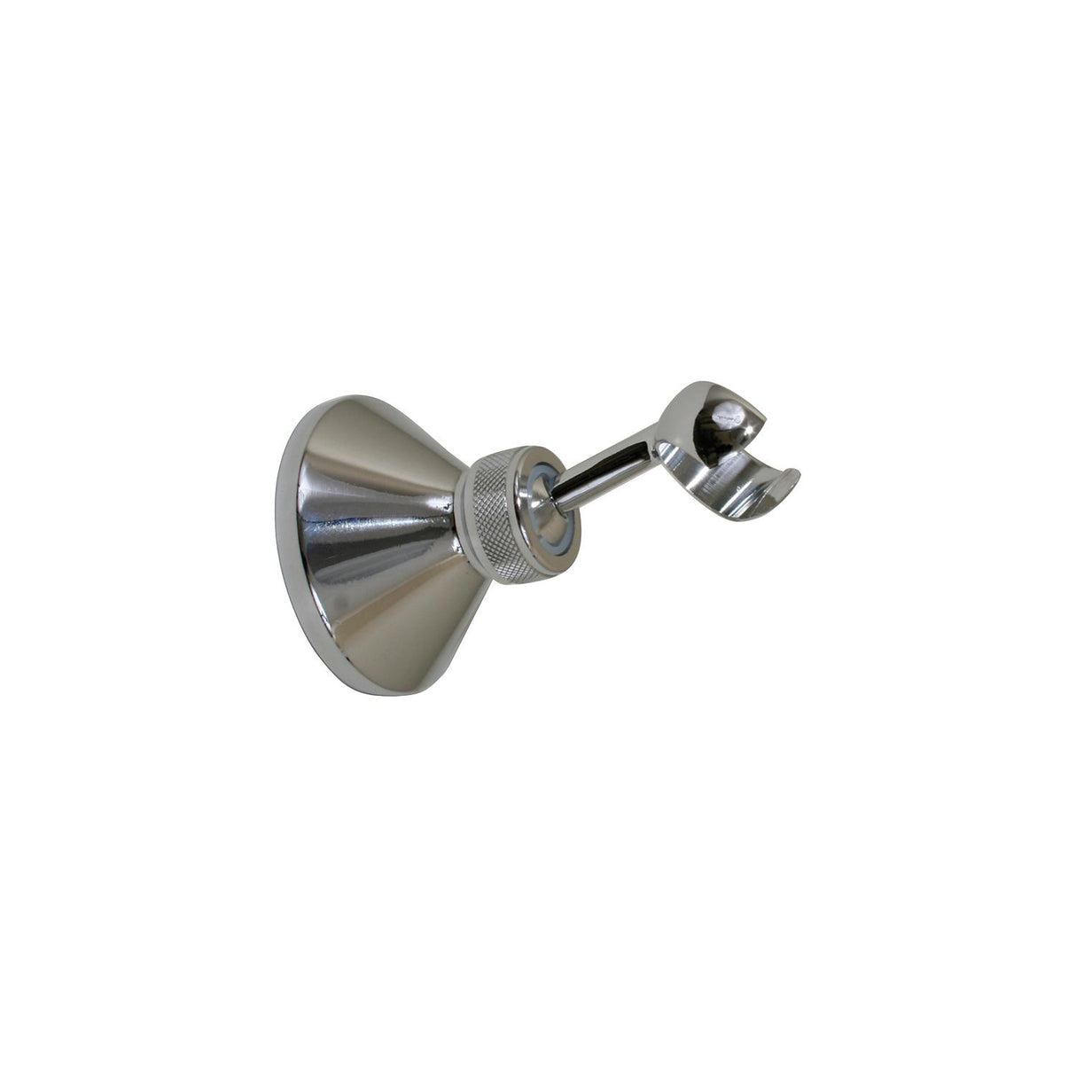 Scandvik 10013 Chrome Plated Brass Adjustable Bulkhead Holder for Straight Shower Handles, Swivels 360 Degrees - 10013P