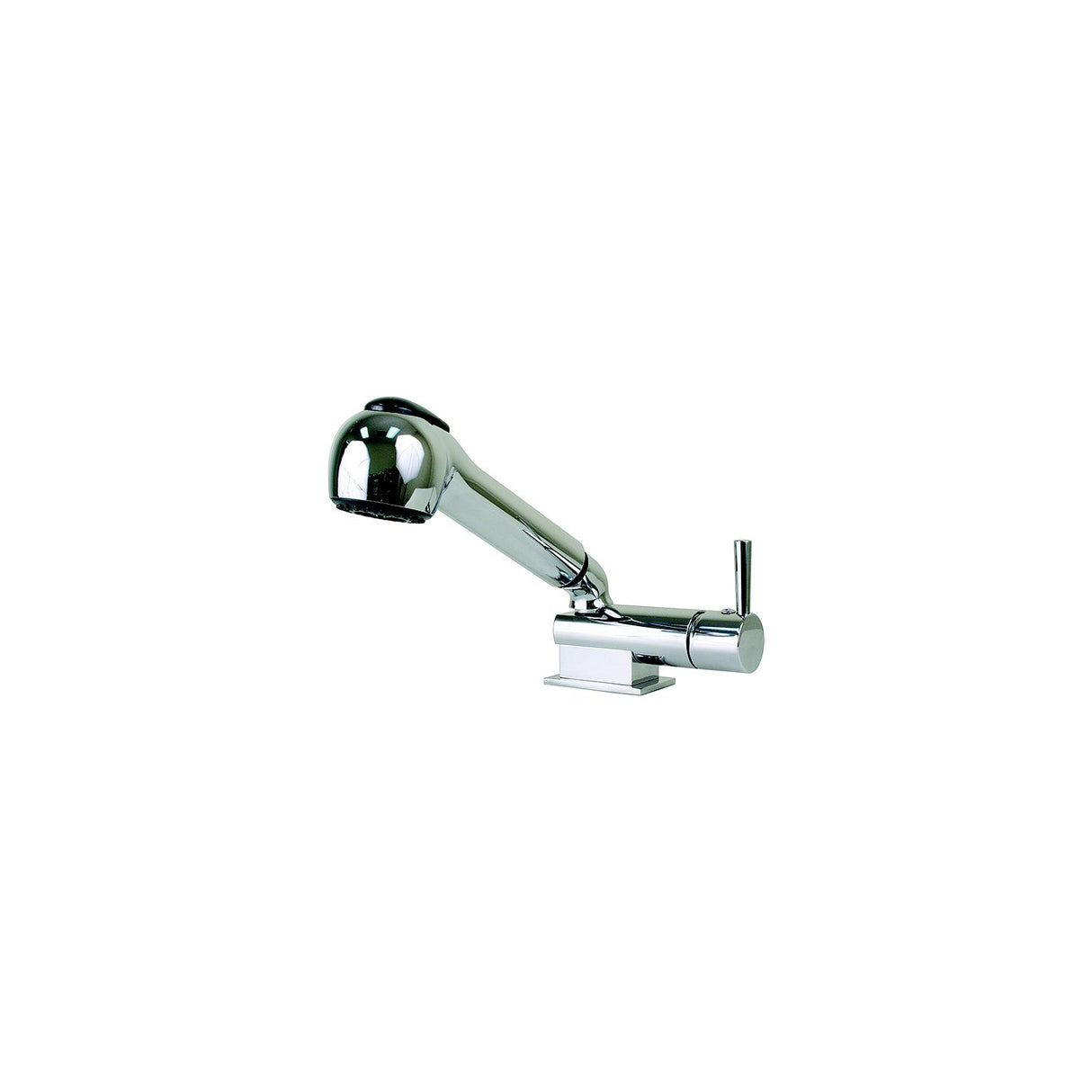 Scandvik 14410 Mimimalistic Mixer and Shower Combination With Single Lever Control, Chrome ABS Handle, Bulk Pack - 14410