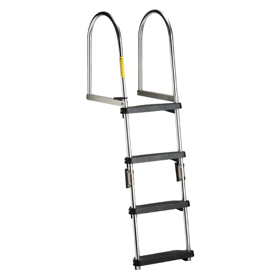 Garelick EEz-In Premium Folding Pontoon Transom Boarding Ladder (2 - 4 Steps) - 12380 - image 1