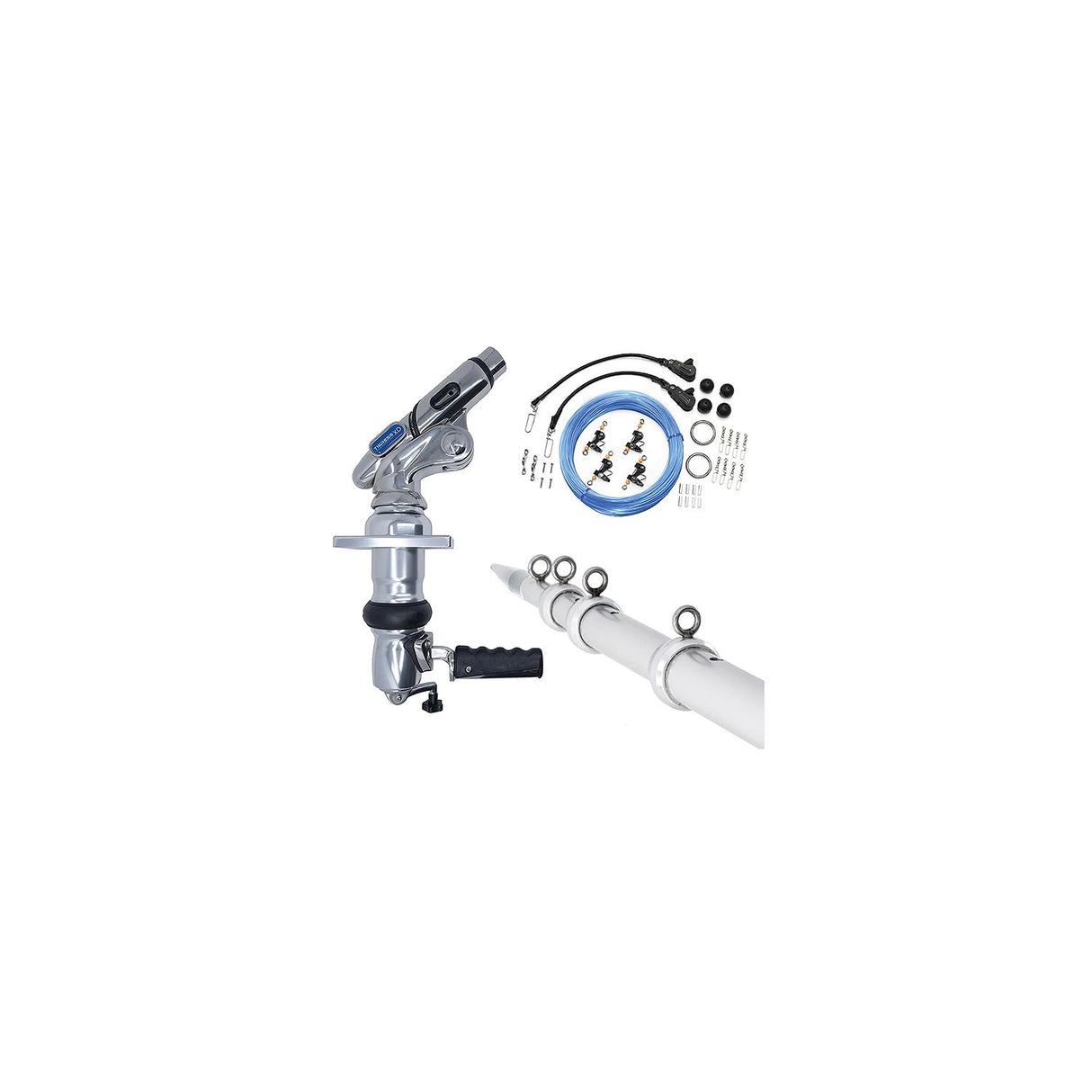 Tigress 888252 XD Crank Top Mount Outrigger System, 18', Silver, 1 pr. - 88825-2