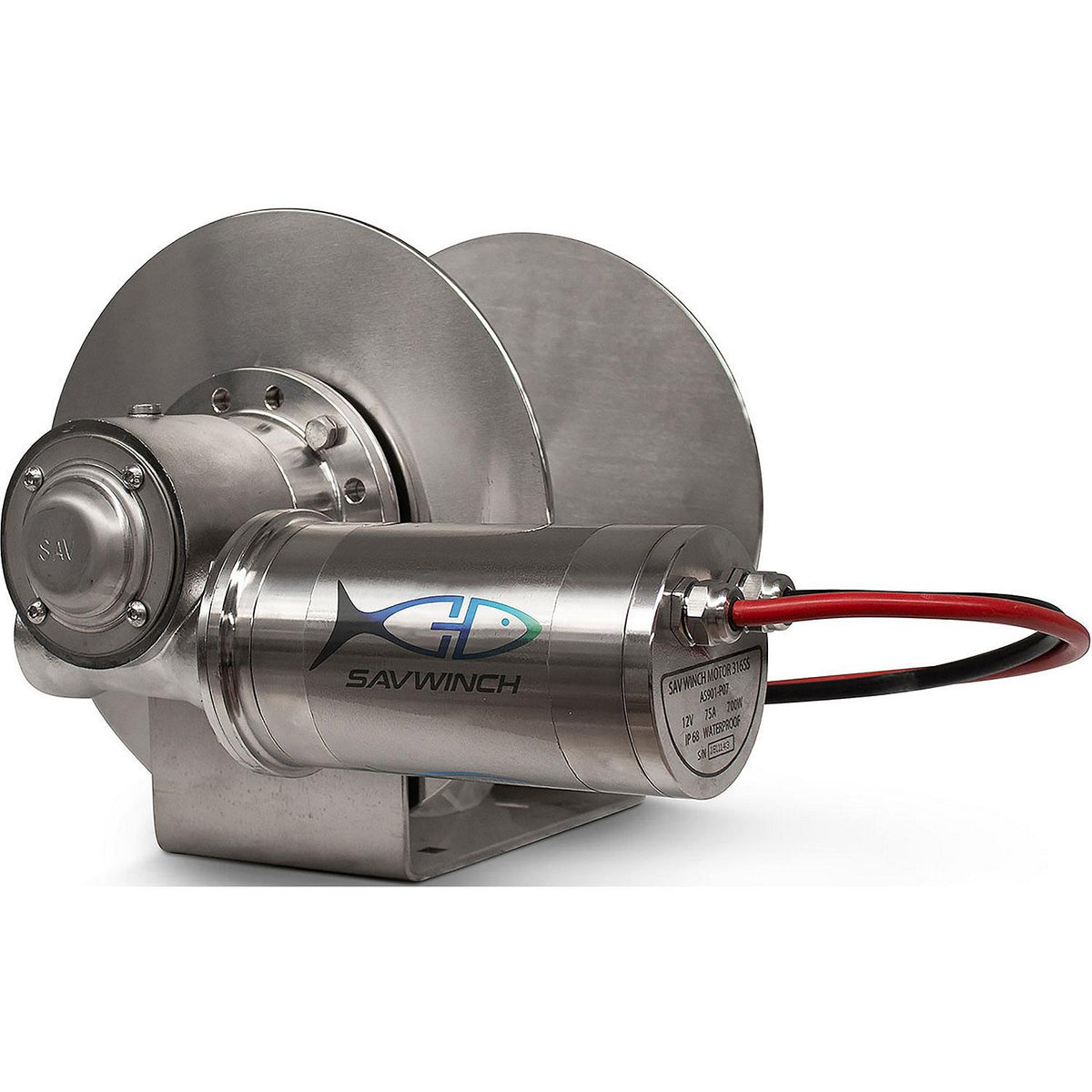 Savwinch 6012 Stainless Drum Anchor Winch, Rope Kit – 338' of rope and chain (312 ' of 5/16" double-braid rope; 26 ' of 1/4" chain), Fits w/ 1500SSS, Boats up to 26' - image 2