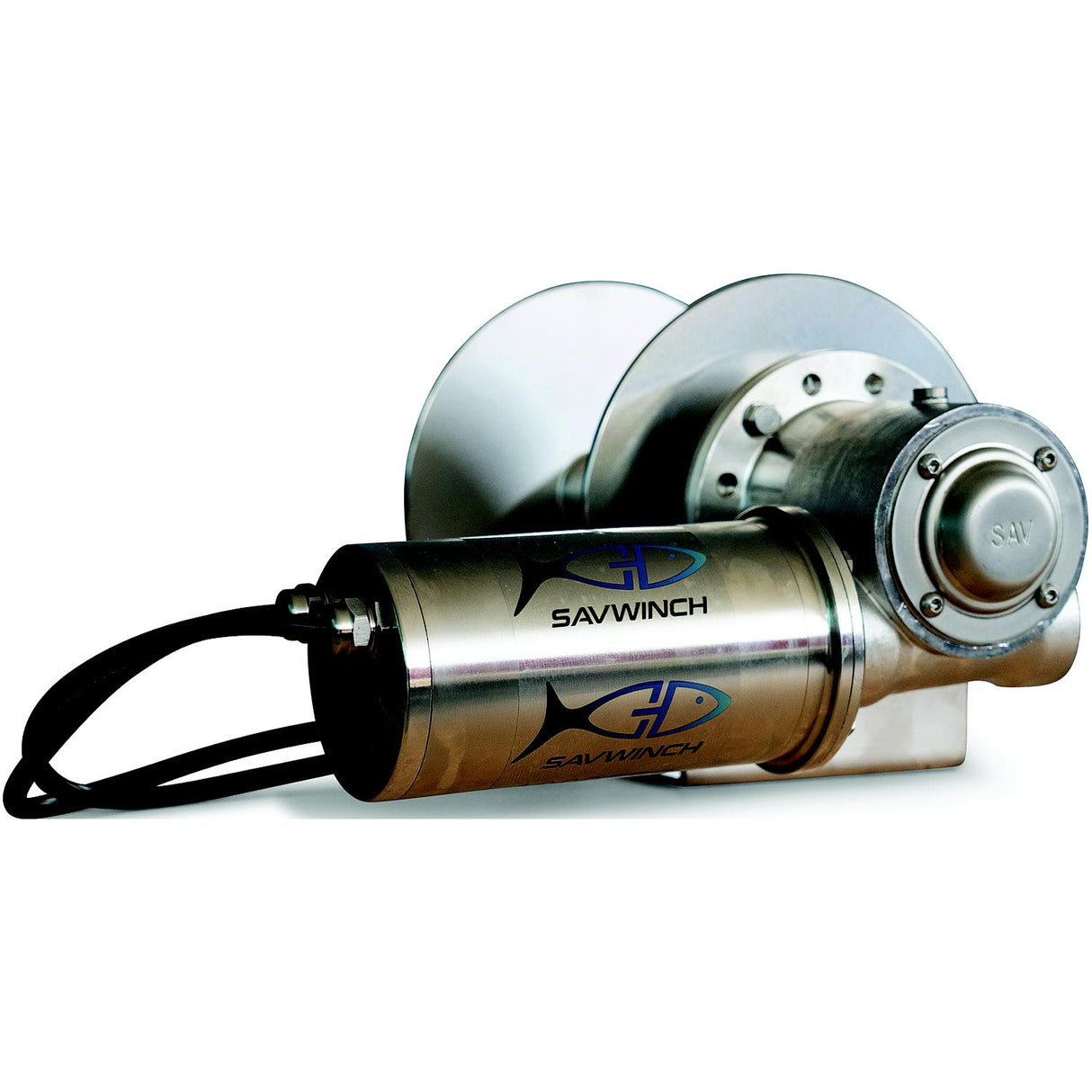 Savwinch 9002 Commercial Drum Anchor Winch, 418mm W x 210mm H, Fits w/ Boats up to 26' - image 1