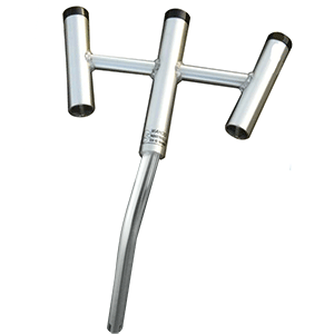 Wahoo Industries Wahoo Triple Rod Holder - 30° Bent Butt - 104