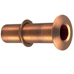 Perko 3/4" Thru-Hull Fitting w/Pipe Thread Bronze Extra Long - Max Hull 5" Thick - 0348DP5PLB