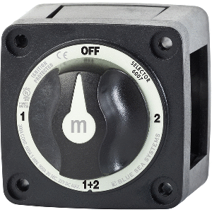 Blue Sea Systems Blue Sea 6007200 Battery Switch Mini - 4 Position - Black
