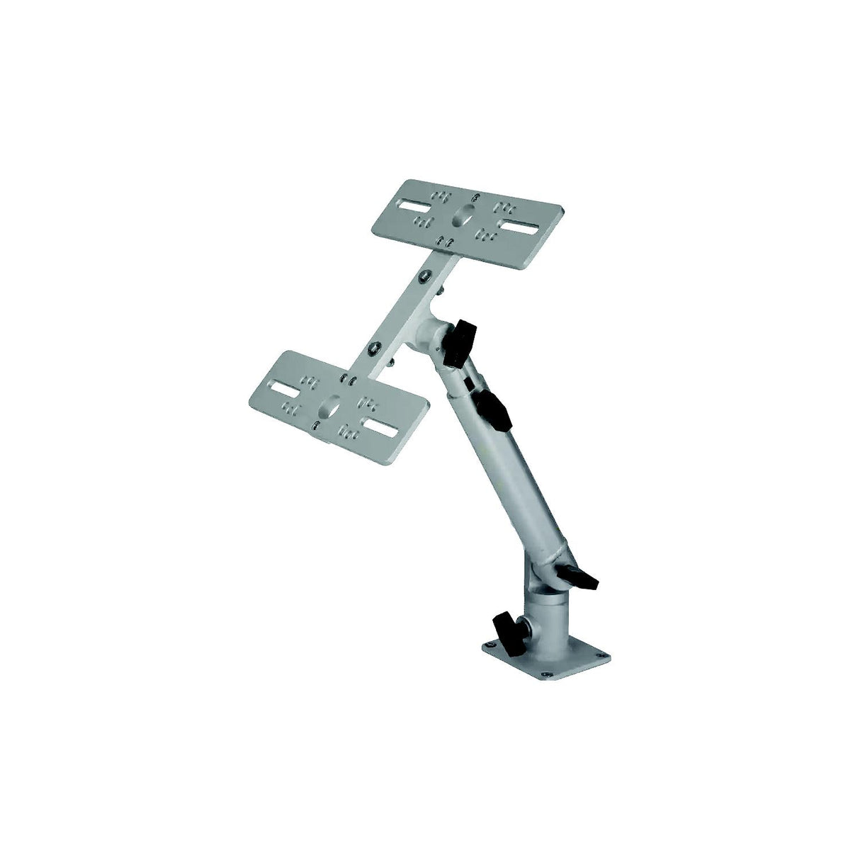Millennium Outdoors MM00200 Double Monitor Mount Silver - MM-002-00