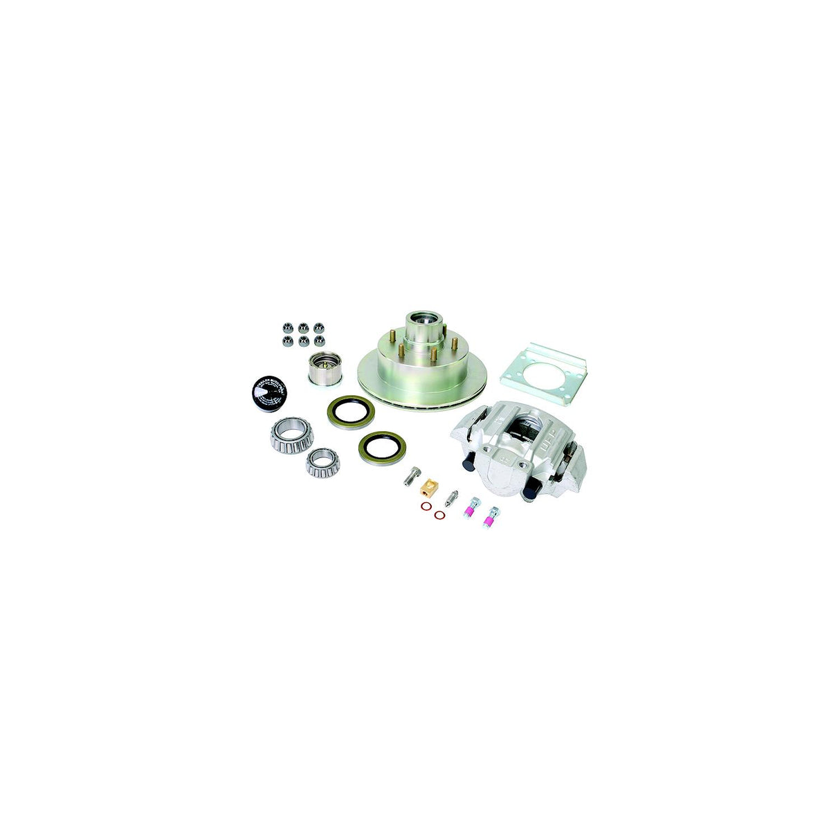 Dexter UFP Zinc+ Hub, Zinc+ Ventilated Rotor And Aluminum Caliper Kit - K71-090-05