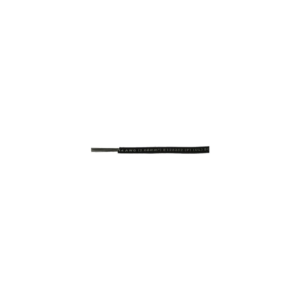 Cobra Wire and Cable Cobra Wire A1014T07250FT Primary Tinned Copper Wire, 14 AWG, 250', Black - A1014T07250FT